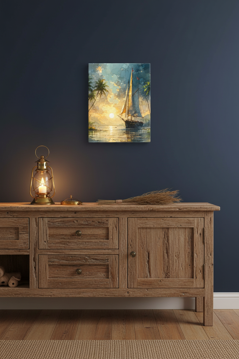 Golden Horizon Sail - Coastal Cottage