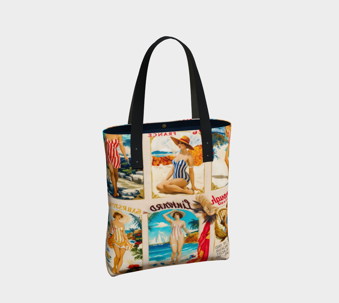 Vintage Beach Pin-Up Urban Tote