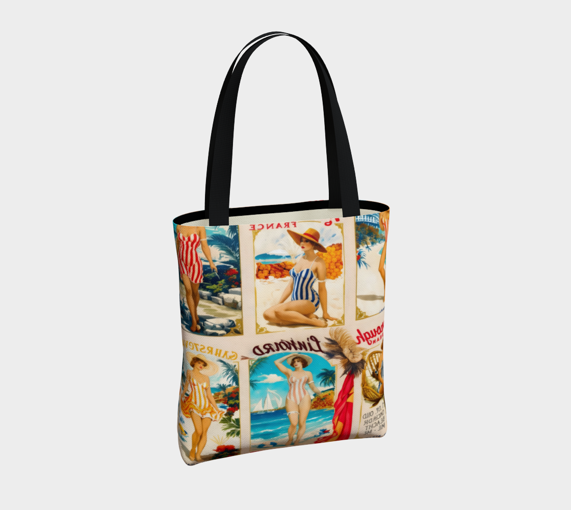 Vintage Beach Pin-Up Urban Tote