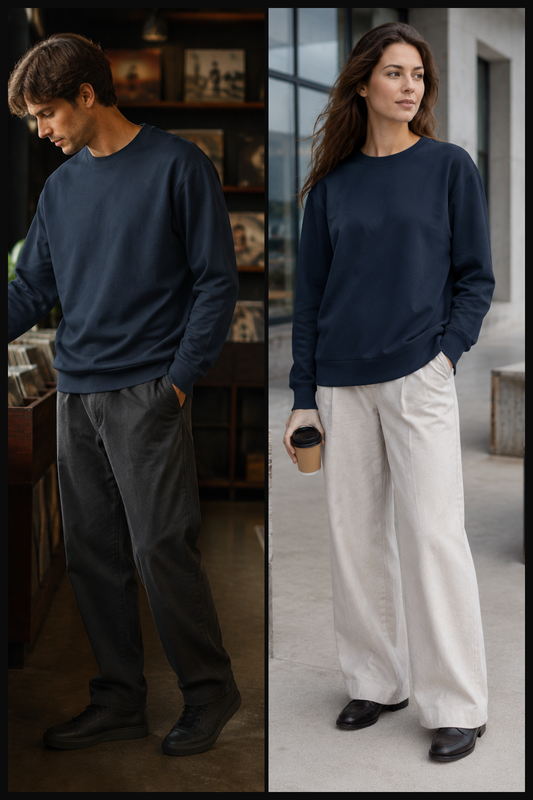 Mineral Static — Ink Navy Unisex Sweatshirt