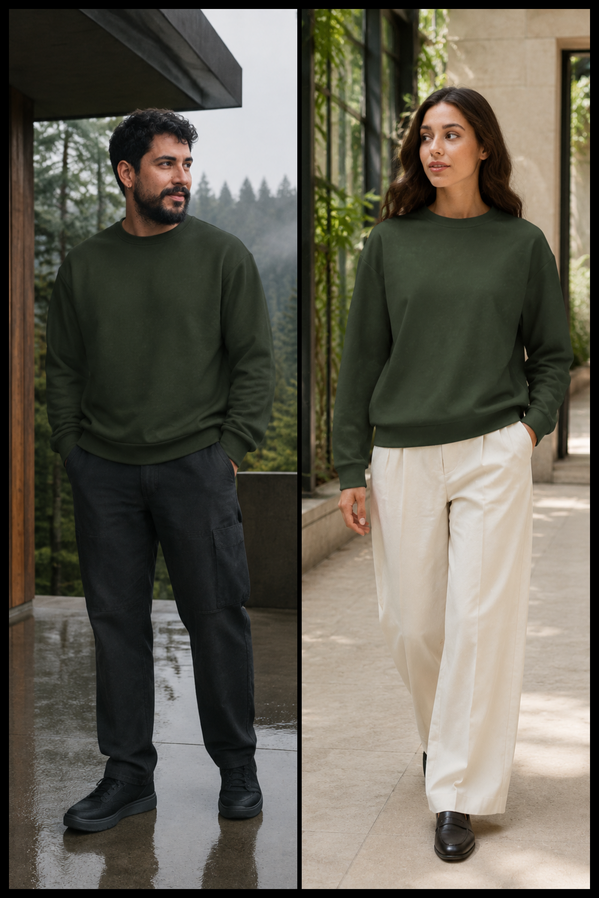 Mineral Static — Moss Unisex Sweatshirt