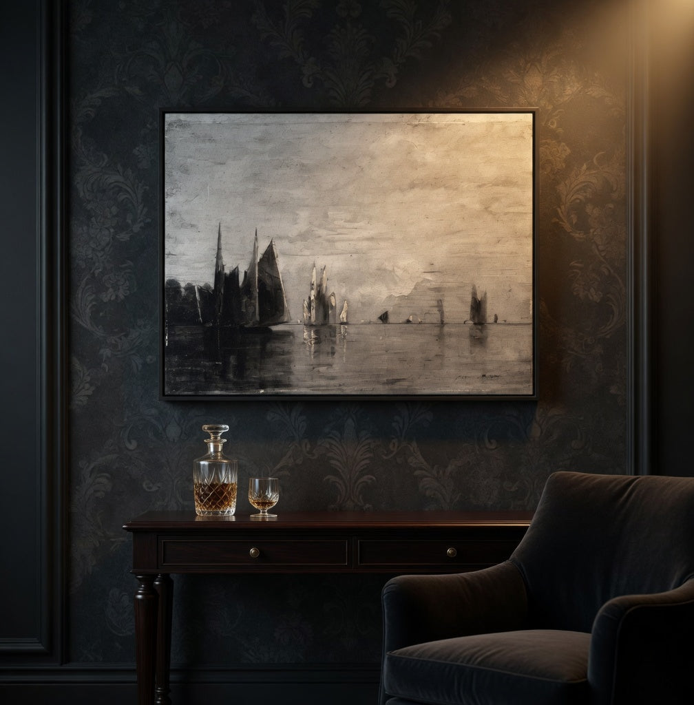 Early Morning Venice by William G. Bunce Thin Canvas Print