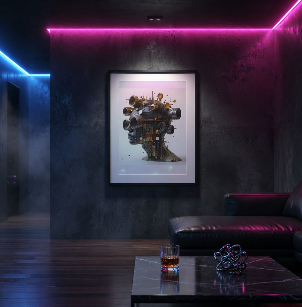 Mechanic Mind Framed Matte Poster Wall Art