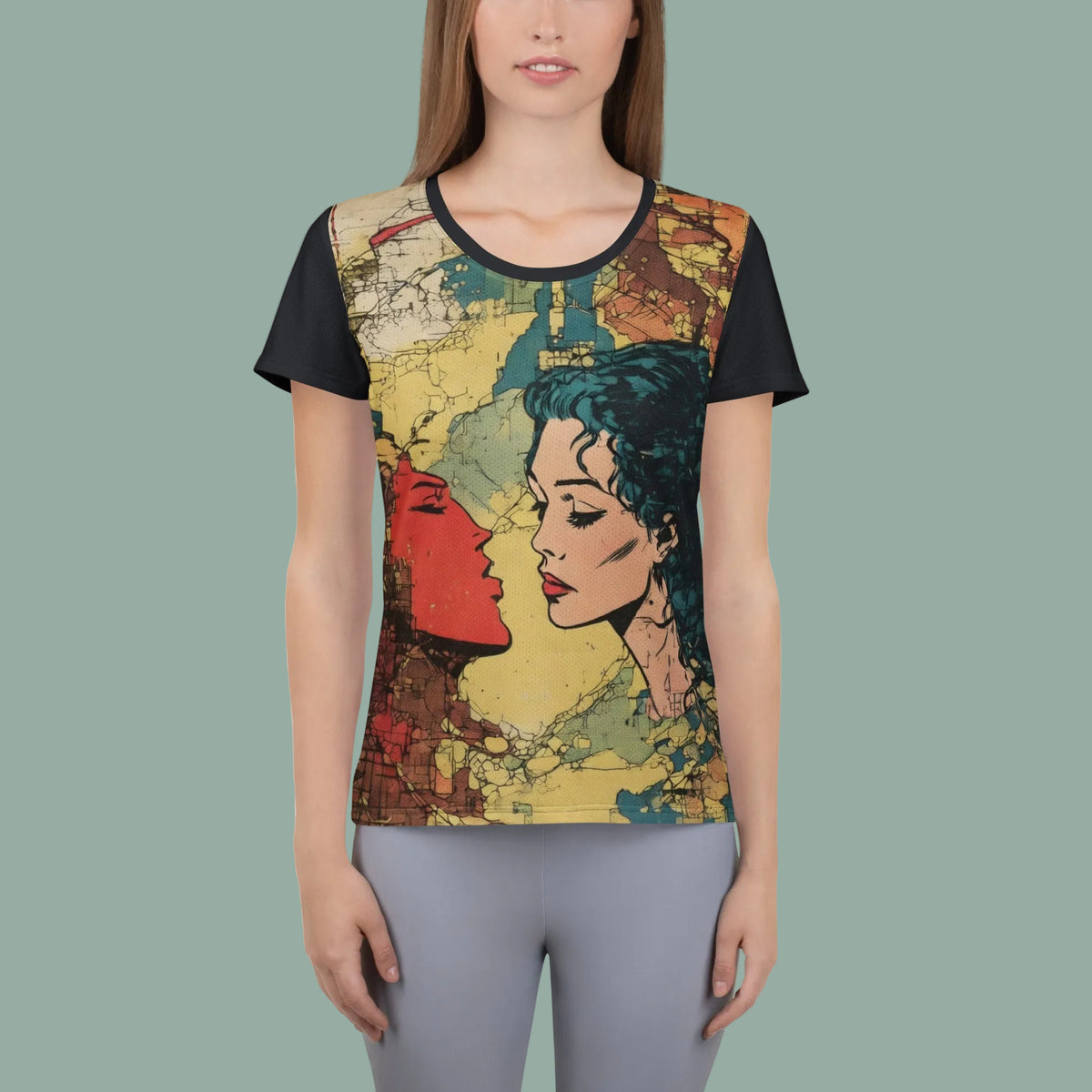 The City Between Us Women’s Athletic T-Shirt