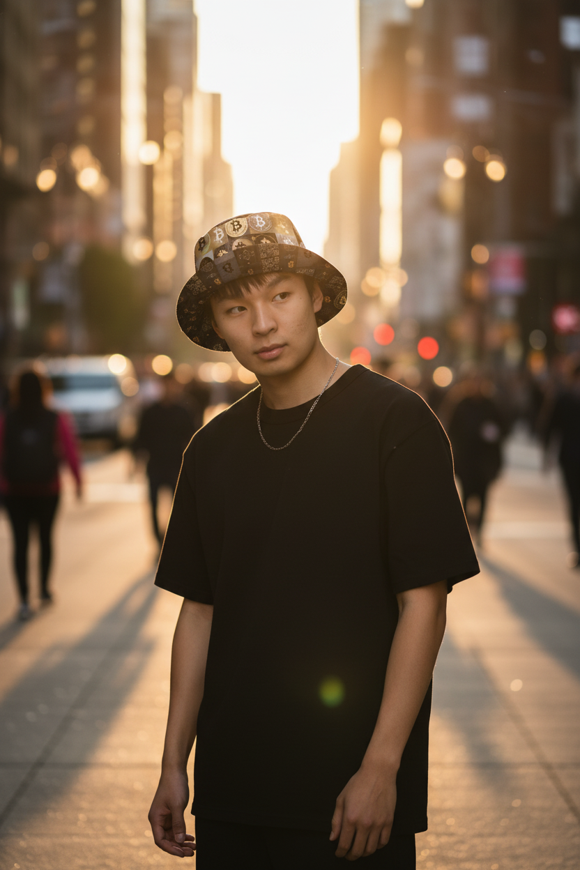Bitcoin Bucket Hat Lifestyle