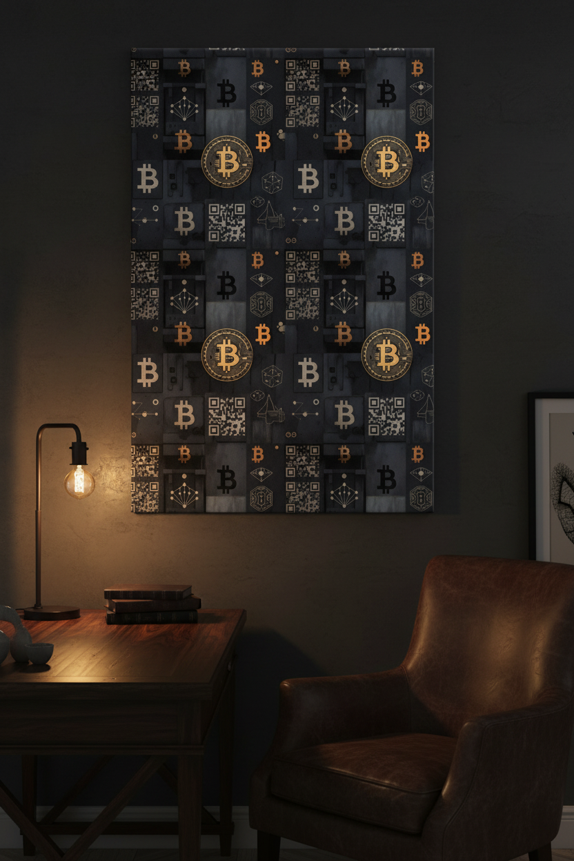 Bitcoin Cipher Canvas Lifestyle