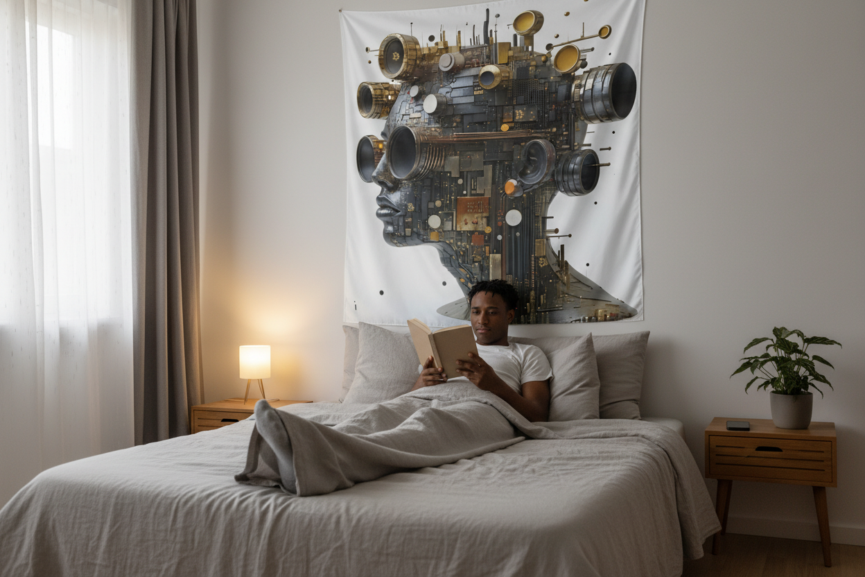 Crypto Tapestry - Bedroom