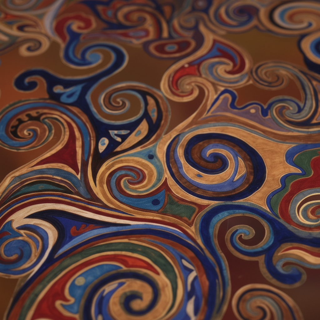 Golden Paisley — Fabric Detail
