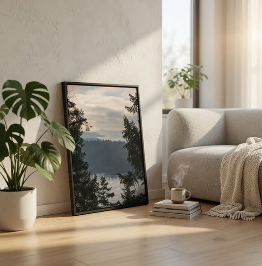 The Passage | Gulf Islands Framed Canvas Print | Galiano Island Photography | British Columbia Wall Art