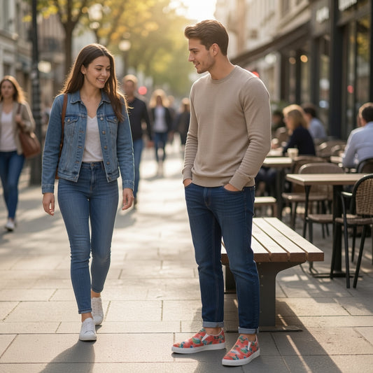 Chaussures slip-on en toile hawaïennes emblématiques pour hommes des années 90