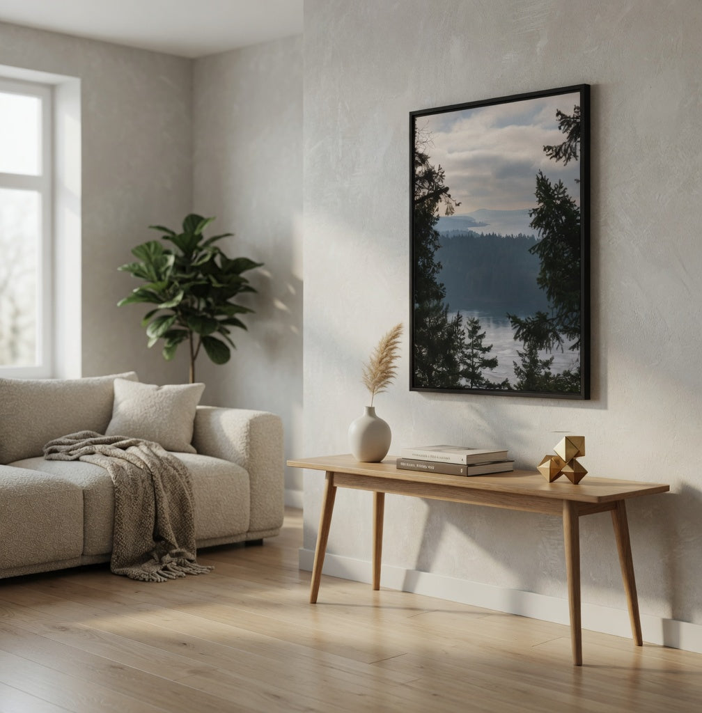 The Passage | Gulf Islands Framed Canvas Print | Galiano Island Photography | British Columbia Wall Art