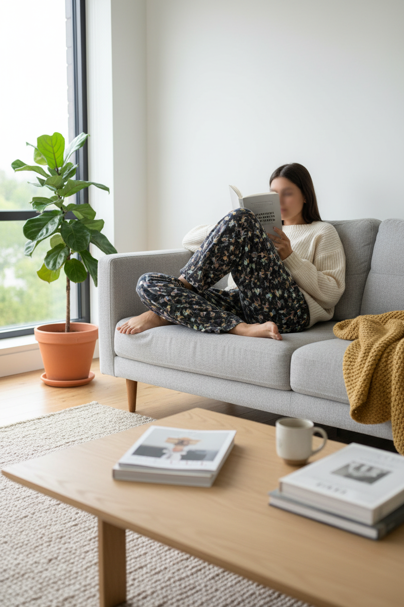 Home lounge lifestyle mockup