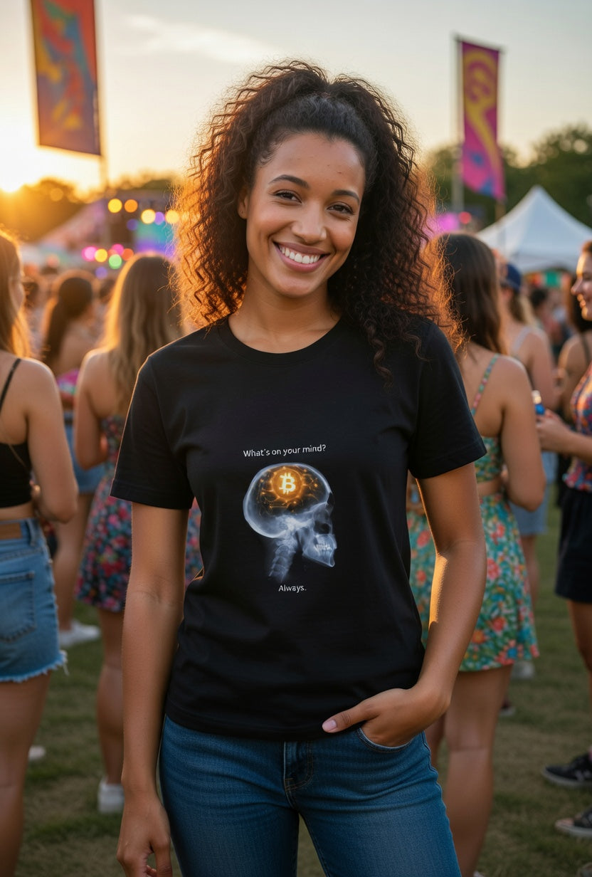 Bitcoin Brain Meme T-Shirt | Crypto Humour Unisex Tee | Bullfrog Prints Canada