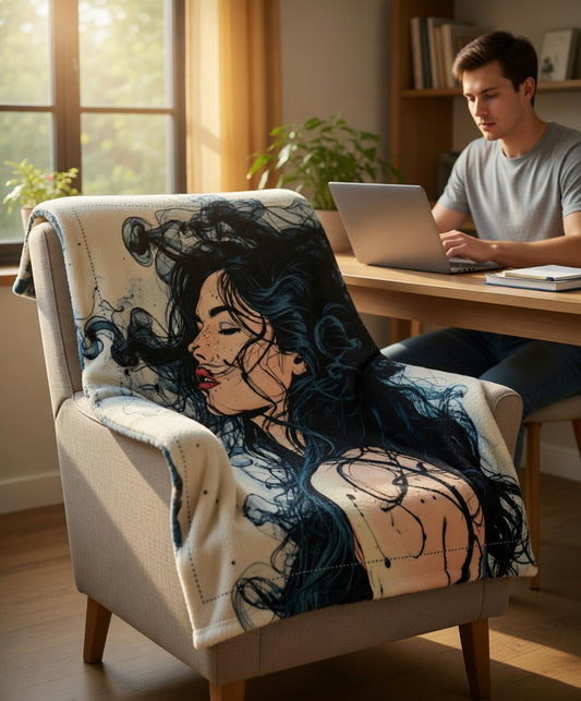 Wild Serenity Print Throw Blanket