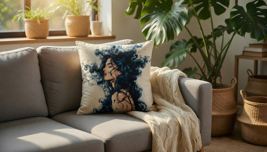 Wild Serenity Throw Pillow | Double-Sided Art Home Decor | Bullfrog Prints Canada