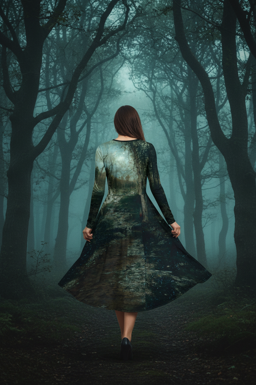 Moonlit Forest Back View 1