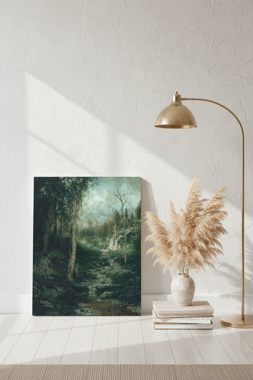 Moonlit Forest Path - Bedroom