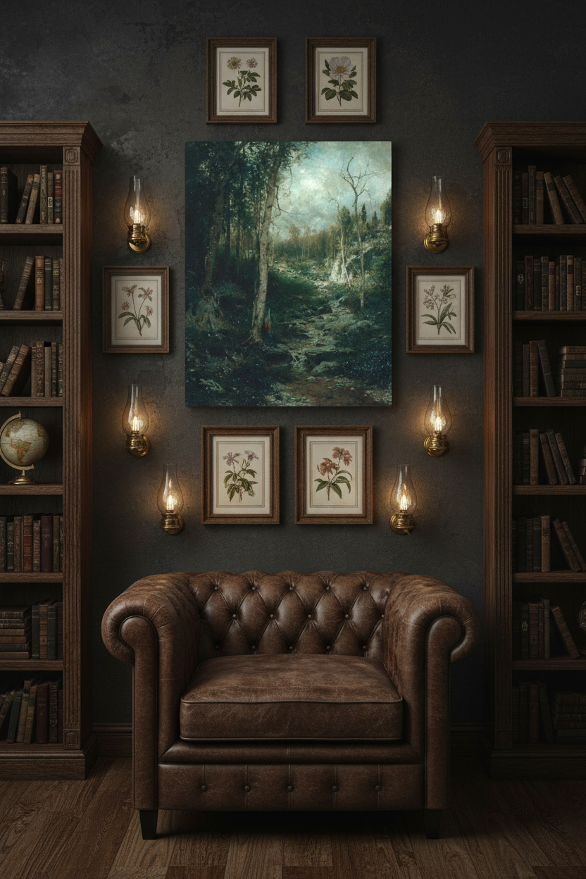Moonlit Forest Path - Study