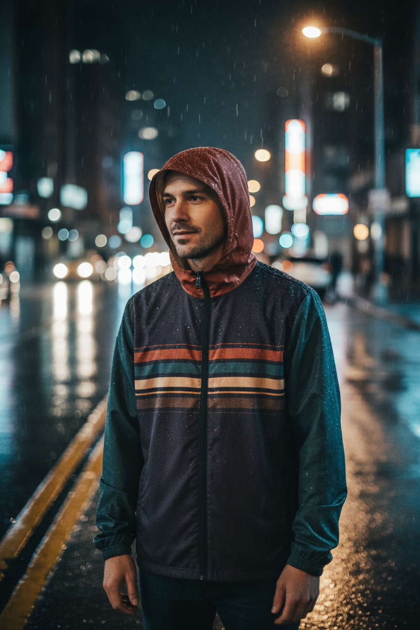 Night Transit Windbreaker - Front Retry