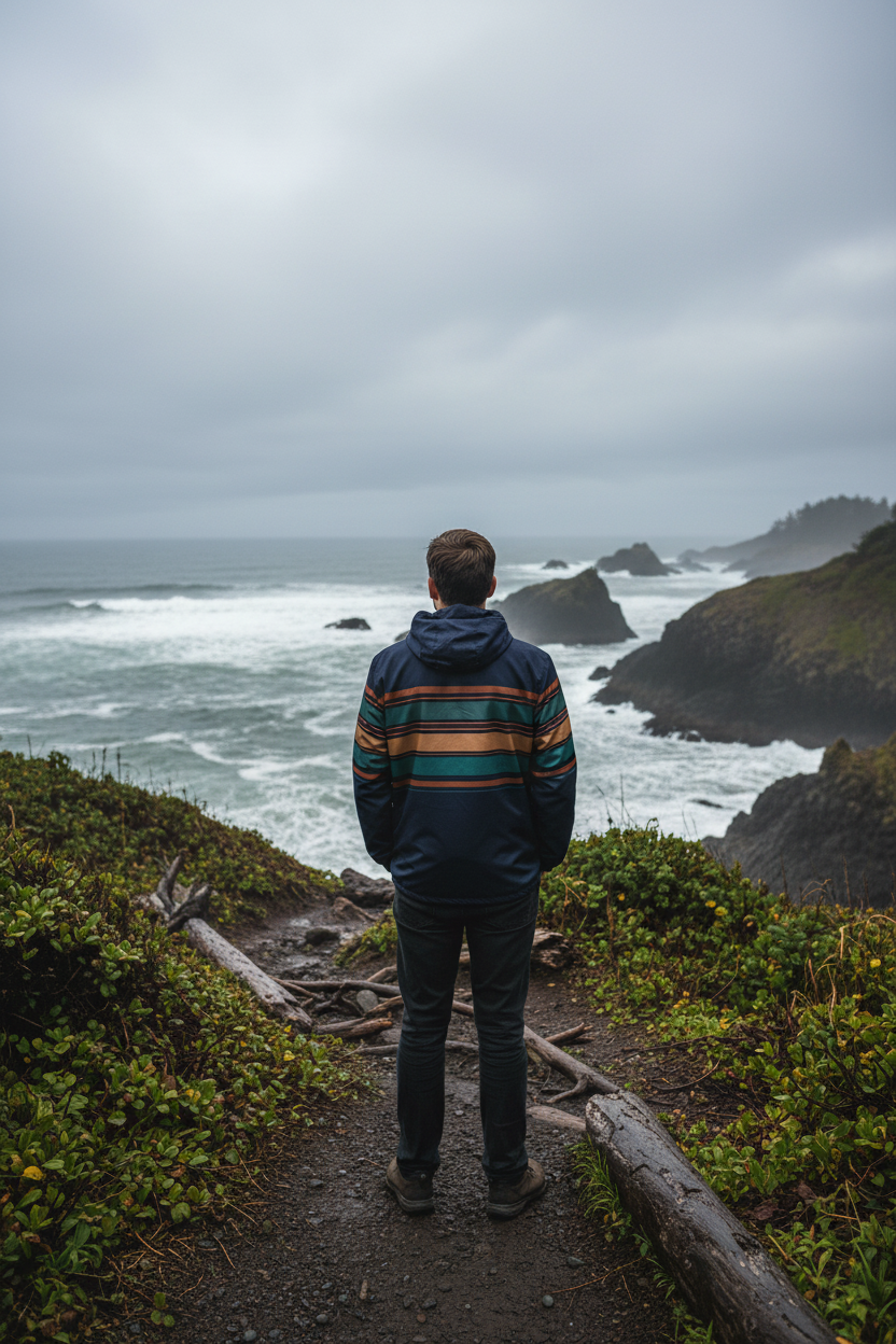 Pacific Signal Windbreaker - Back Lifestyle