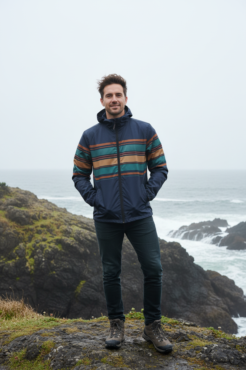 Pacific Signal Windbreaker - Front Lifestyle