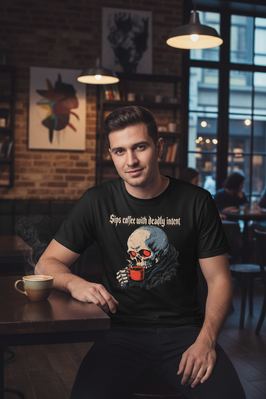 Sips Coffee With Deadly Intent – Coffee Shop Lifestyle