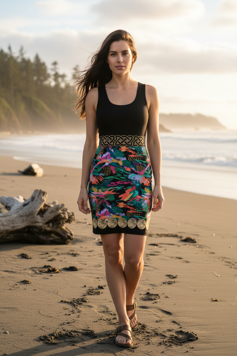 Tide Pool Bodycon Dress — Beach