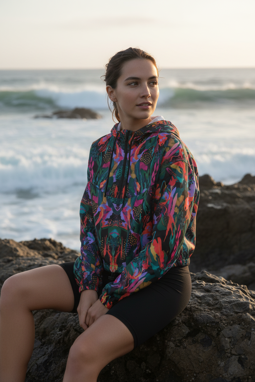 Tide Pool Windbreaker Petite Model