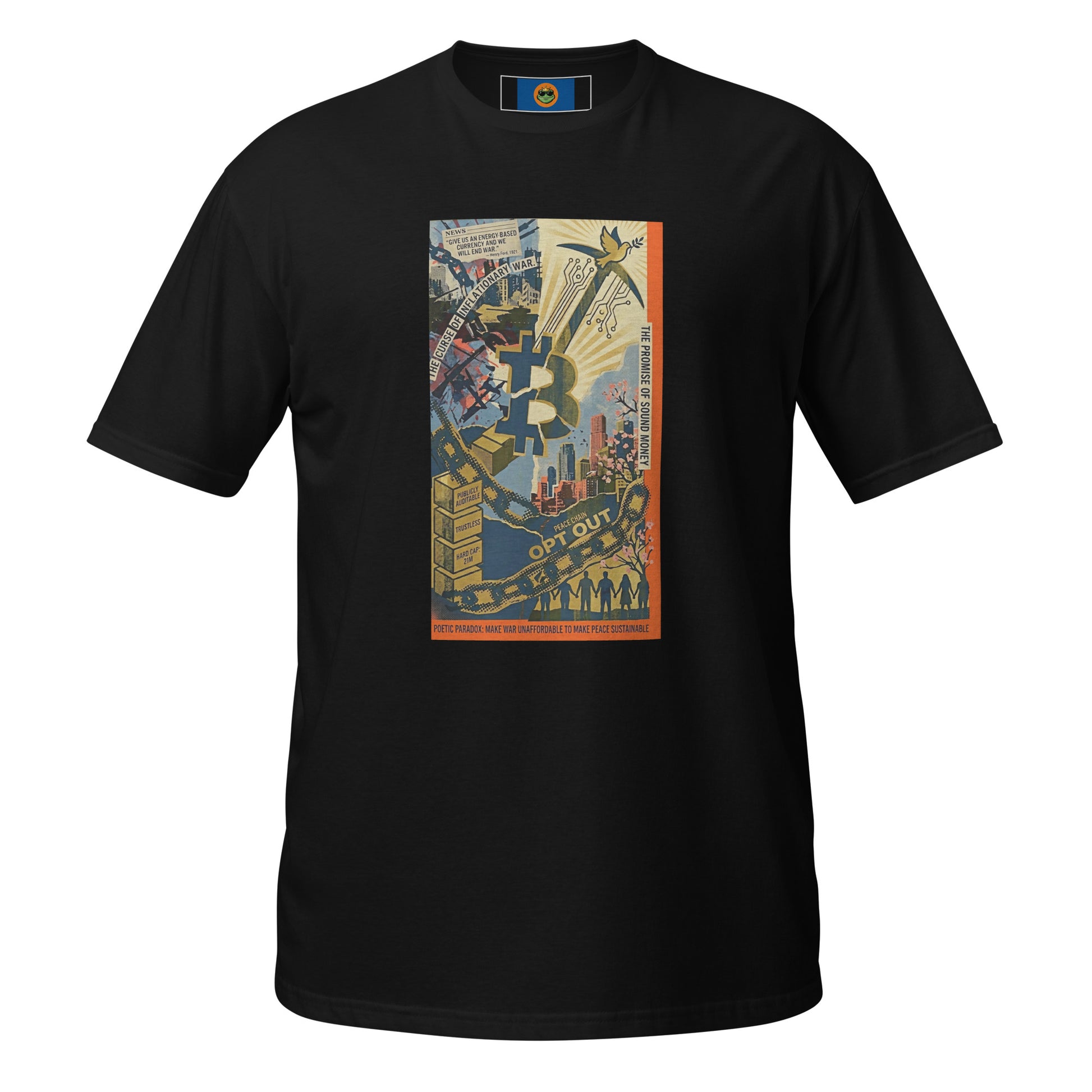 Bitcoin Opt-Out Unisex Short-Sleeve T-Shirt - Bullfrog Prints Canada