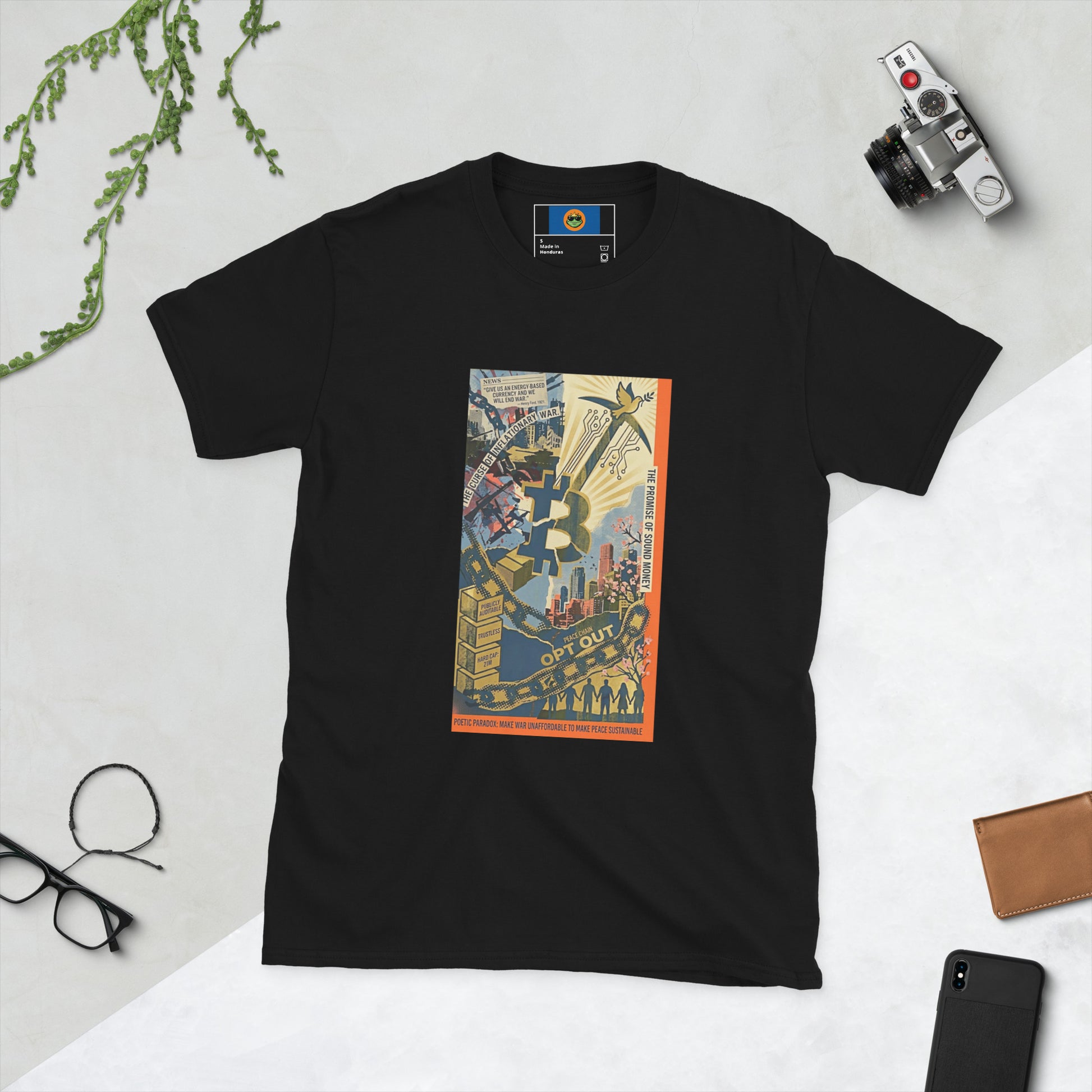 Bitcoin Opt-Out Unisex Short-Sleeve T-Shirt - Bullfrog Prints Canada