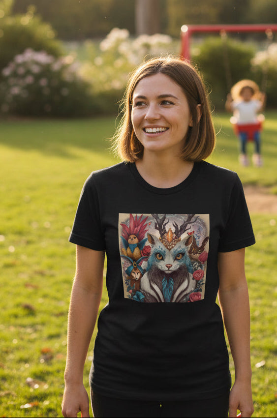 Whimsical Magical Creatures Original Art Unisex T-Shirt - Bullfrog Prints Canada