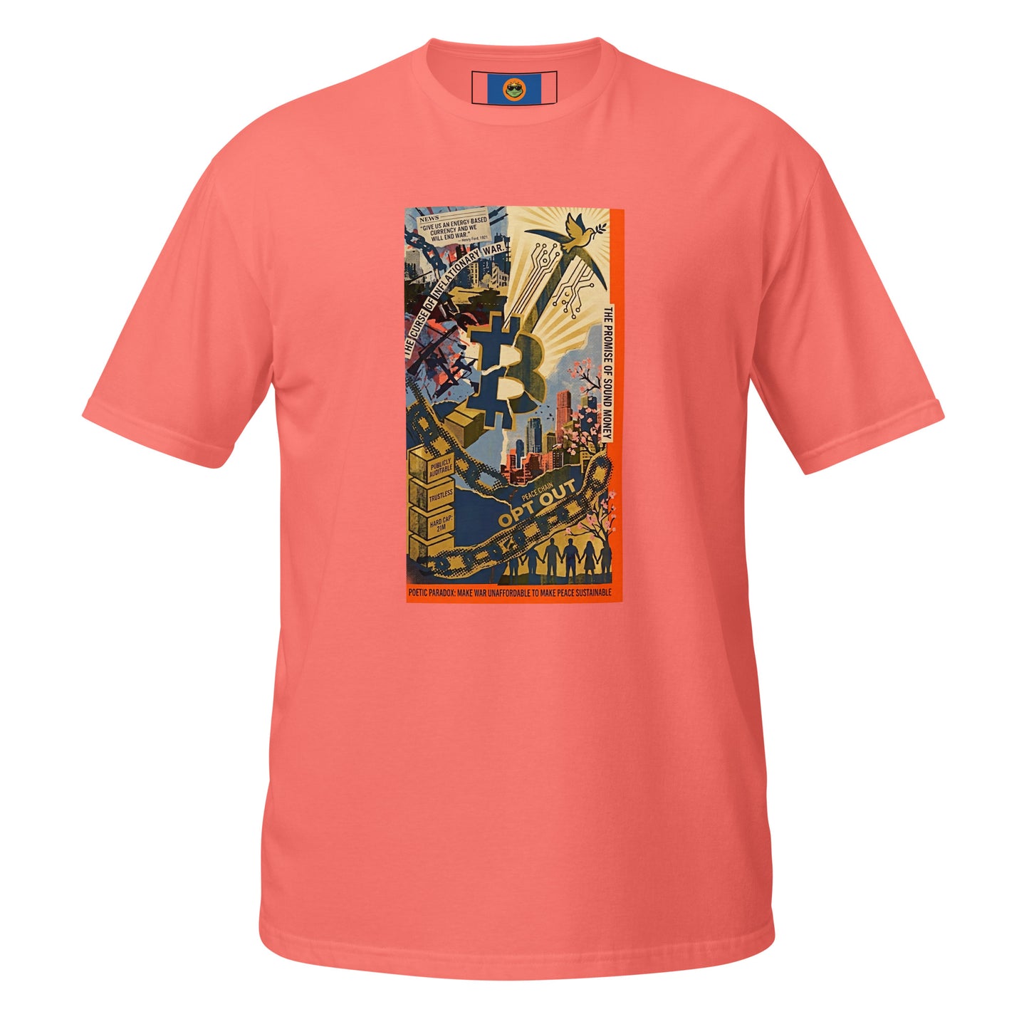 Bitcoin Opt-Out Unisex Short-Sleeve T-Shirt - Bullfrog Prints Canada