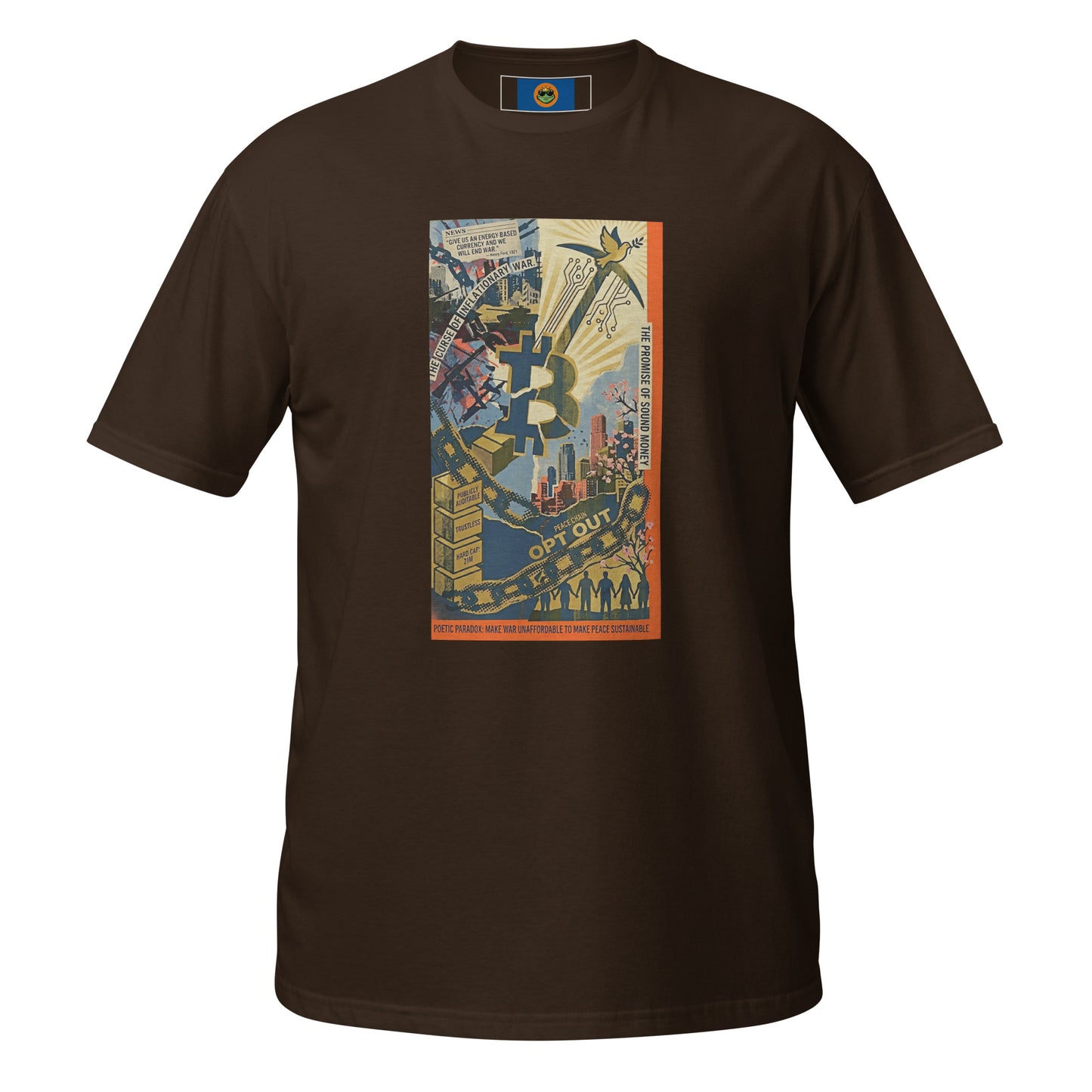 Bitcoin Opt-Out Unisex Short-Sleeve T-Shirt - Bullfrog Prints Canada