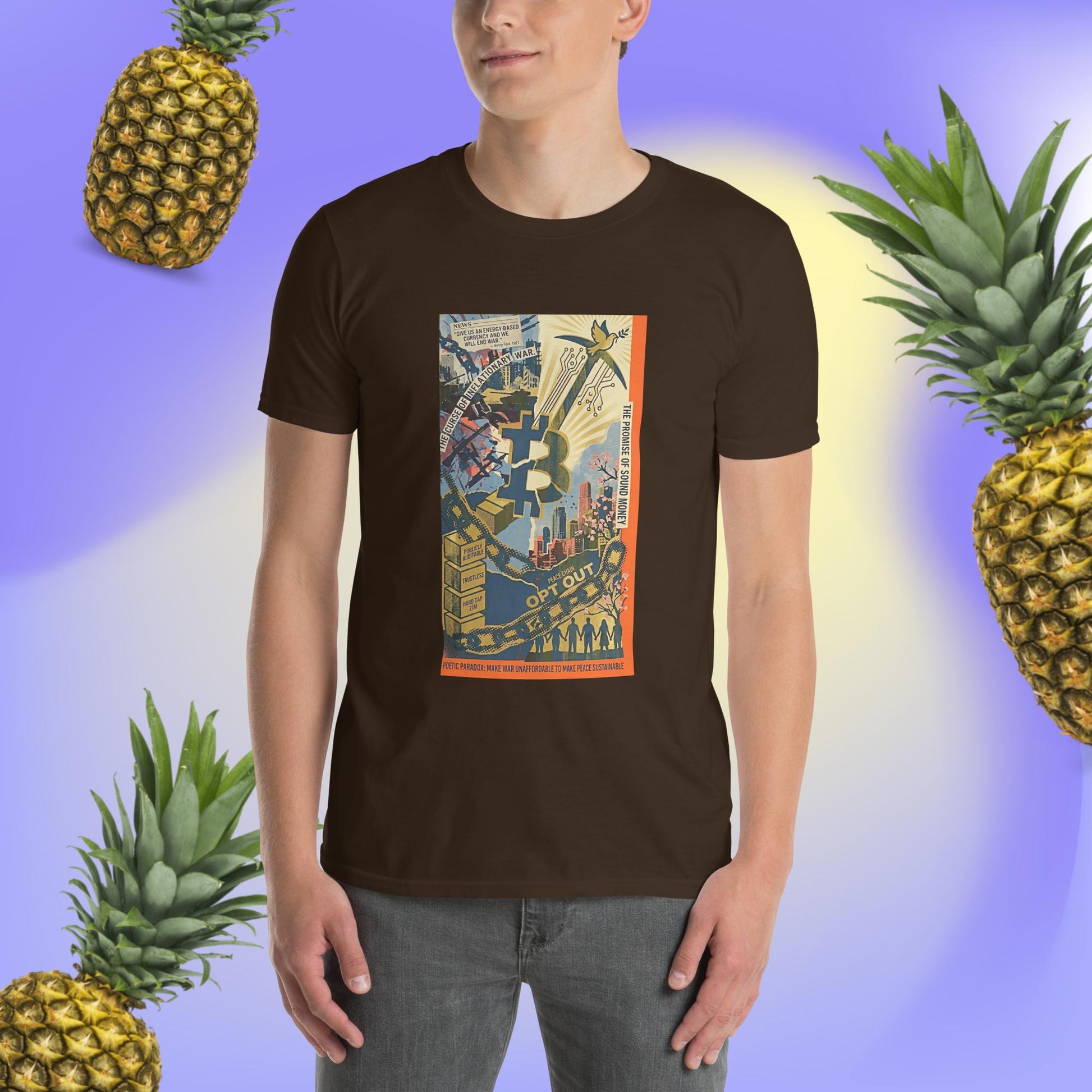 Bitcoin Opt-Out Unisex Short-Sleeve T-Shirt - Bullfrog Prints Canada
