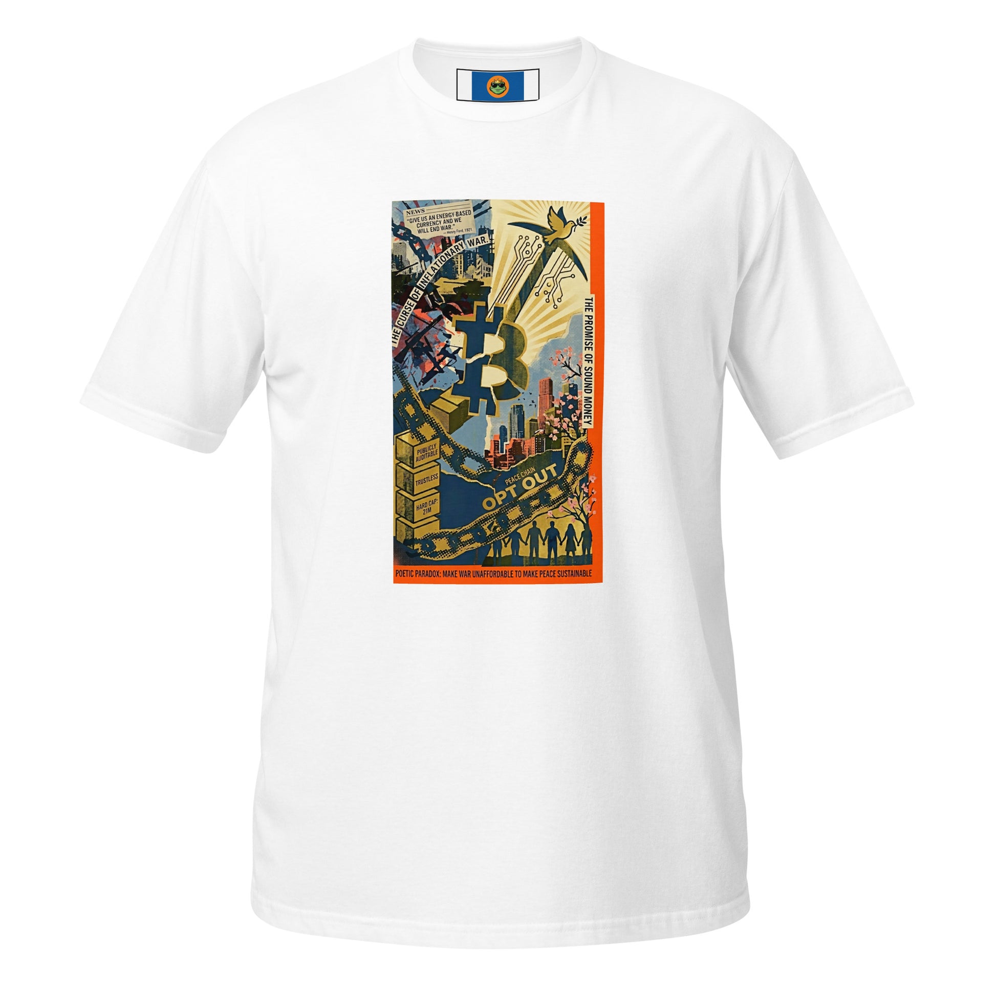 Bitcoin Opt-Out Unisex Short-Sleeve T-Shirt - Bullfrog Prints Canada