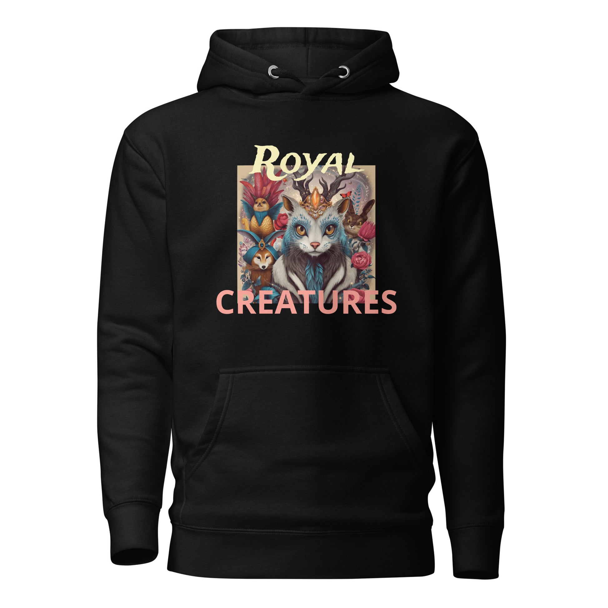 Royal Creatures Crowned Guardian Unisex Hoodie - Bullfrog Prints Canada