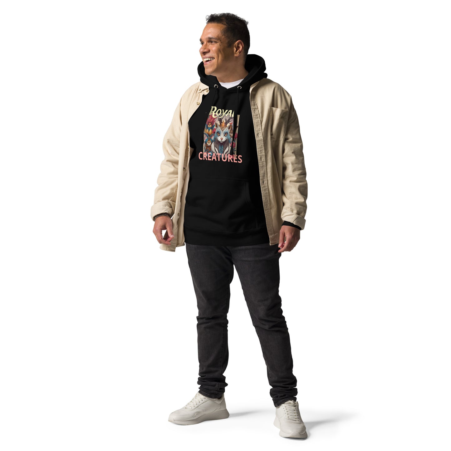 Royal Creatures Crowned Guardian Unisex Hoodie - Bullfrog Prints Canada