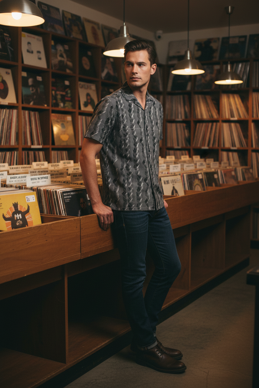 Vinyl Grooves - Record Store Mockup